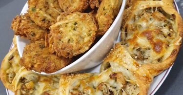 فطيرة محشية بالدجاج قطنية و سهلة التحضير